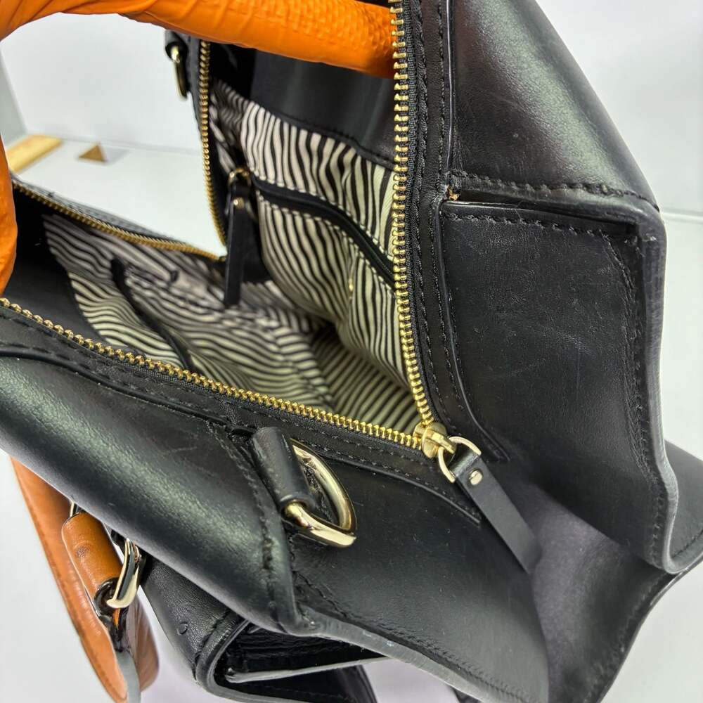 Kate Spade 2 Park Avenue Beau Bag Leather Satchel with Ostrich Emboss Handles - Picture 8 of 15